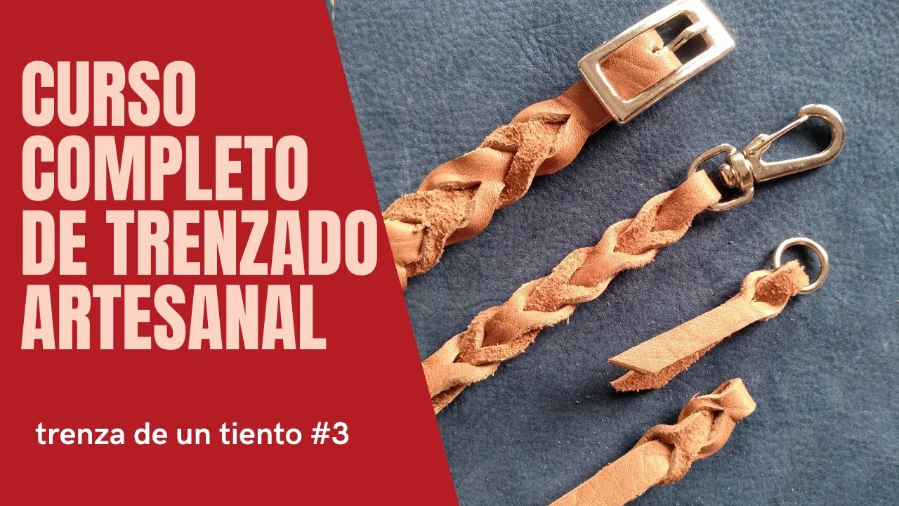 Trenzado con una sola tira clase 3 curso completo de trenzado artesanal