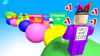 Roblox But Every Second You Get +1 Strong