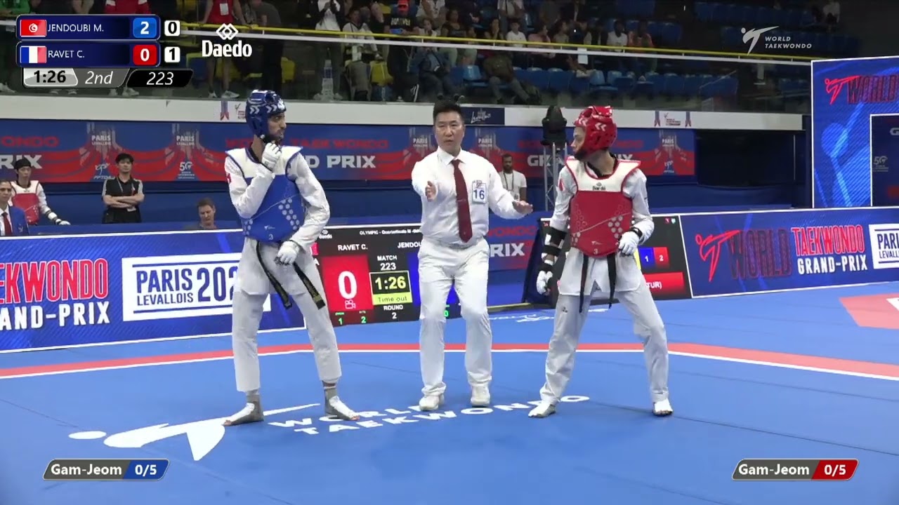 223 Quarterfinals MEN M  58KG TUN JENDOUBI M  FRA RAVET C