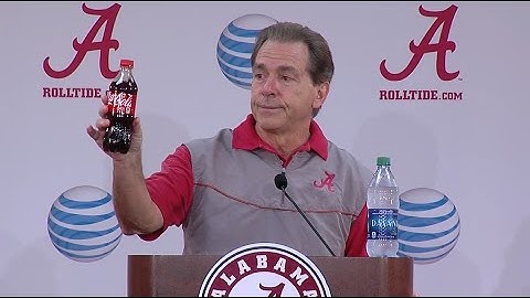 Nick Saban directs Kirby Smart coaching rumors to his bottle of Coca-Cola