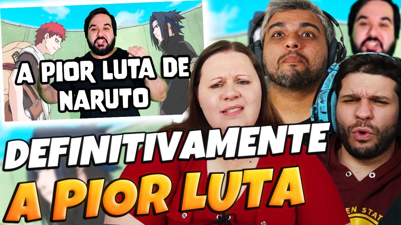 FAMÍLIA REAGE A PIOR LUTA DE NARUTO CLASSICO | Zé Renacho | FAMILY REACTS