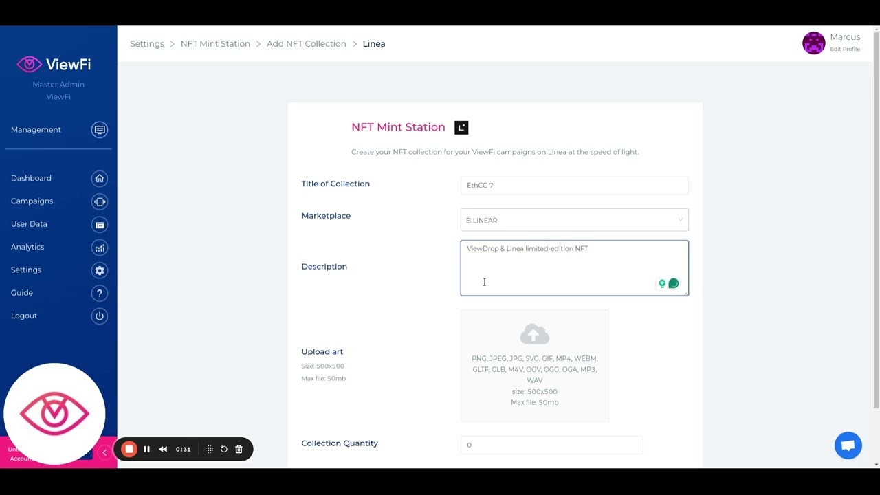Minting NFT on Linea