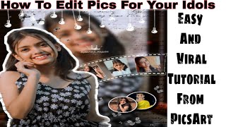 Fan Edits Tutorials of PicsArt For Fanpages | Viral Tutorial of PicsArt | Khushi's Creativityz