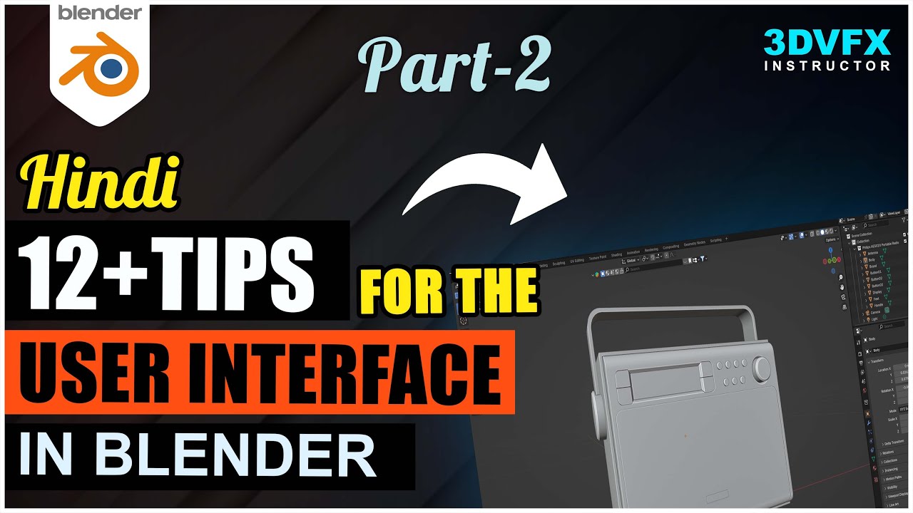 Blender User Interface Tips to Speed Up Your 3D Modeling Part-2 - YouTube