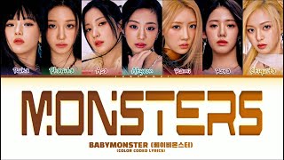 Babymonster Monsters   Song  color Coded S 