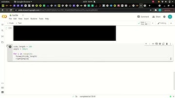 Using Turtle in Google Colab Series Part 4