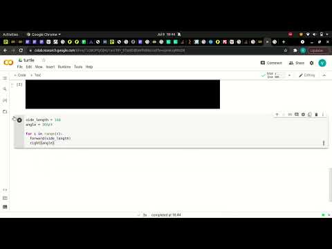 Using Turtle in Google Colab Series Part 4