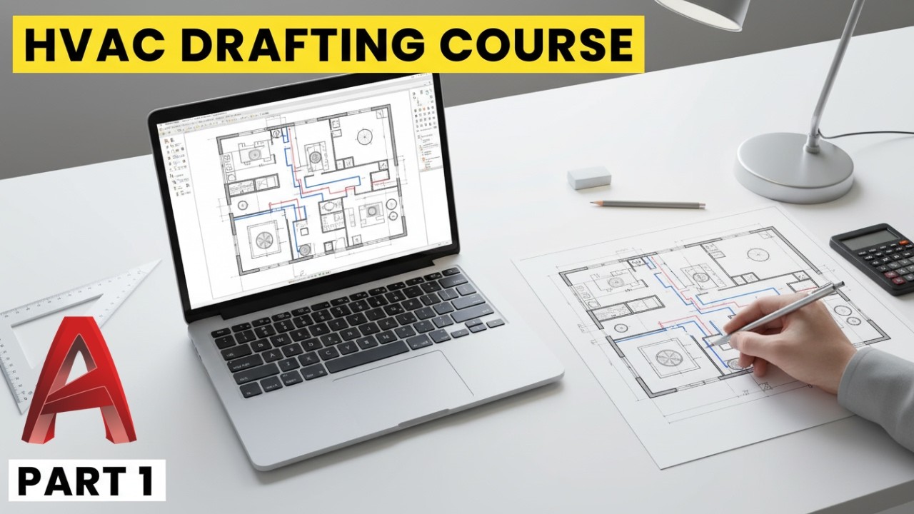 Drafting Course Project HVAC Drafting Course Part 1 | HVAC Designing - YouTube