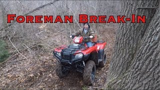2019 Honda Foreman Break-In + Cutting Woods Trails!!