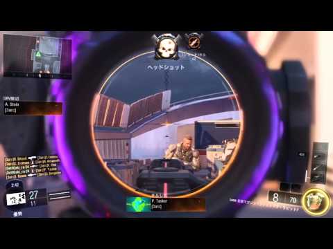 [CoD:BO3]スナイパーでボット撃ち１日目。5分で何キルできる？