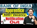 Bank of India Apprentice 2025 Recruitment 📢