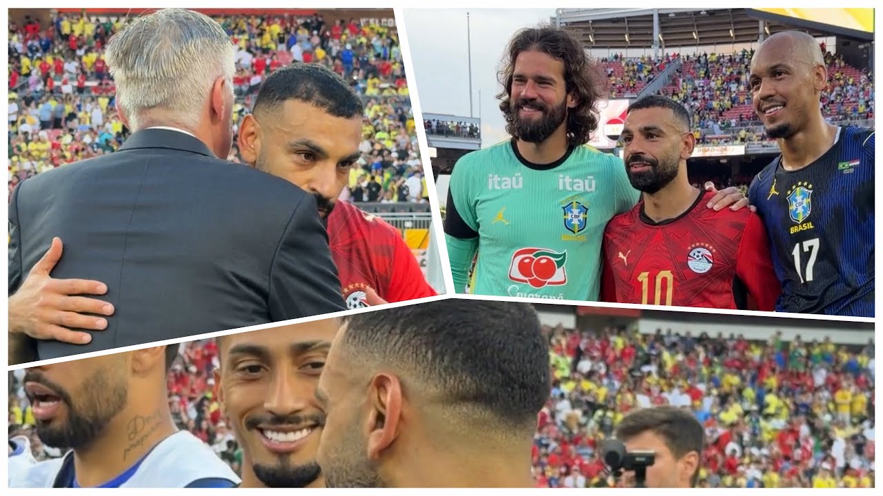 صلاح وانشلوتي بالأحضان❤️ملخص ماتش مصر والبرازيل🔥 كواليس حصرية من الملعب لأول مرة هاتعيشك الأجواء👌🏻🇺🇸