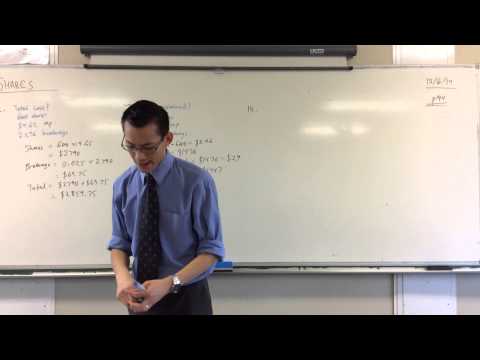 Shares: Questions on Market Price, Dividends & Percentage Yield