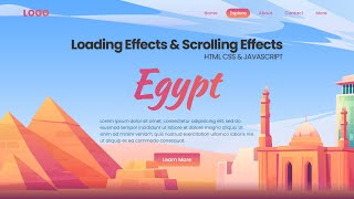 How to Make a Website | With Loading Effects & Scrolling Effects - Using HTML, CSS & Javascript