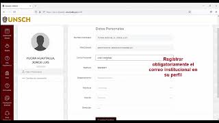 ACTUALIZAR DATOS DE INTRANET POSTGRADO