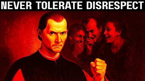 If Someone Disrespects You, Do This | Machiavellian Psychology for Power & Respect