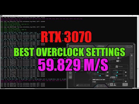 RTX 3070 overclock settings for Mining
