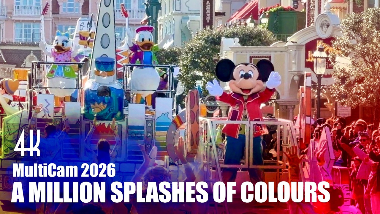 SHOW MULTICAM : A Million Splashes of Colour | Premiere | Disneyland Paris 2026