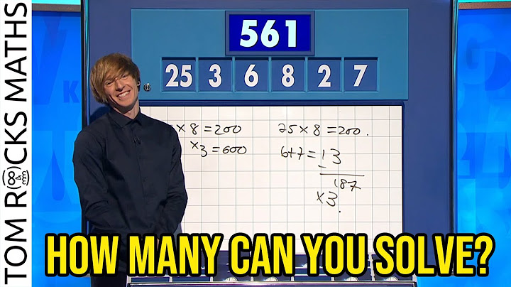 Dr Tom Crawford on Countdown - All Number Rounds From Week 2