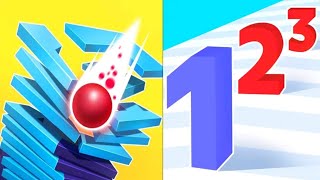 Stack Ball DESTROYS Number Master in Epic Showdown - WHO WILL WIN screenshot 1