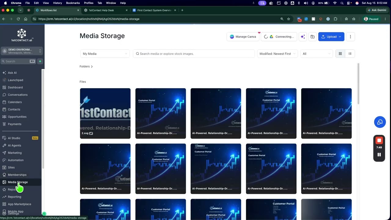 Full tour of the 1stContact.ai Customer Platform