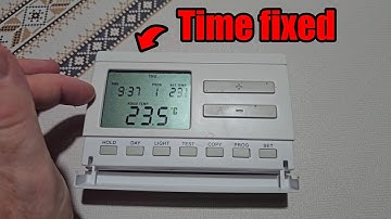 How to Set the Time on a COMPUTHERM Q7RF Thermostat