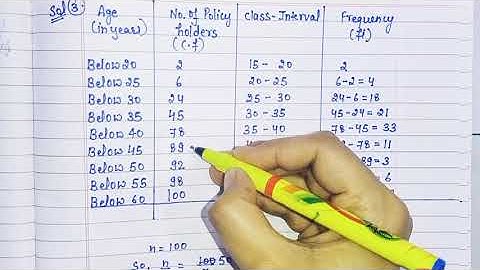 Class-10th Maths Ex-14.3 Q3 Statistics || find median by easy method