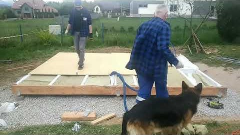 How to build a Sauna Floor ( in 58 seconds)