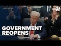 Now that the government has reopened, what happens next?