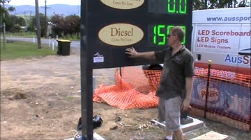 LED Petrol Price Changer Display with Full Colour Video