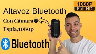 Altavoz  Bluetooth con cámara Oculta 1080p