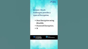 #shorts What type of encryption is supported in Golden Gate ?