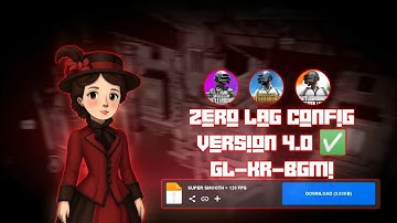 😱 ZERO LAG × 60 90 120 FPS CONFIG PUBGM 4.0 GL-KR-BGMI | 1000% WORKING IN ALL DEVICES LAG FIX 🥵