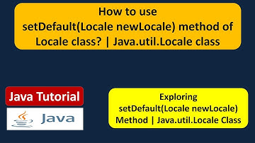 How to use setDefault(Locale newLocale) method of Locale class? | Java.util.Locale class