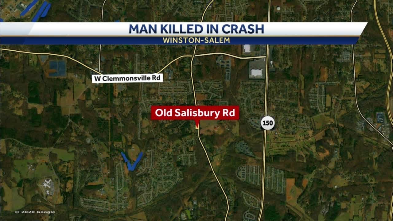 WinstonSalem singlevehicle crash leaves man dead after vehicle found