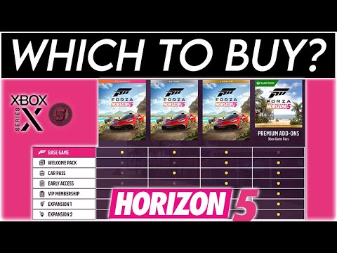 BEFORE YOU BUY Forza Horizon 5 PREMIUM-DELUXE-STANDARD Editions Comparison  FH5 Car Pass + Expansions - YouTube