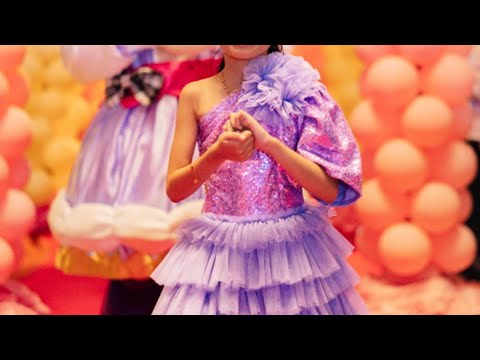 Shiny Lavender tutu dress for 7th birthday /Sanrio theme /Simply Mamita vlogs