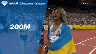 Famous Shaunae Miller-Uibo sets a 200m Diamond League Record in Zurich - IAAF Diamond League 2019 Wealth