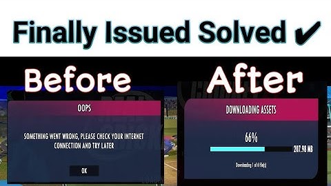 🇮Something Went Wrong Please Check Your Internet Connection Problem | Real Cricket 22 Problem Fixed