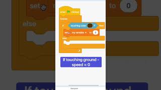 TRY THIS 🔥 - Jump and GRAVITY in Scratch tutorial #shorts screenshot 5