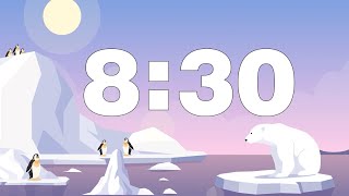 8 MINUTE 30 SECONDS COUNTDOWN TIMER WITH ALARM FOR KIDS