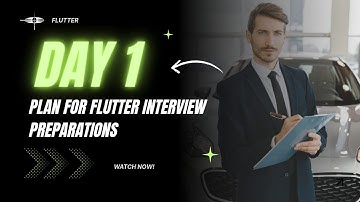 First day Flutter interview preparation plan for experienced developers. #flutter#interviewquestions