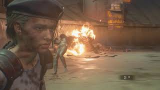 Resident Evil 3 Remake Nemesis Third Form Laboratory Boss Fight No Damage