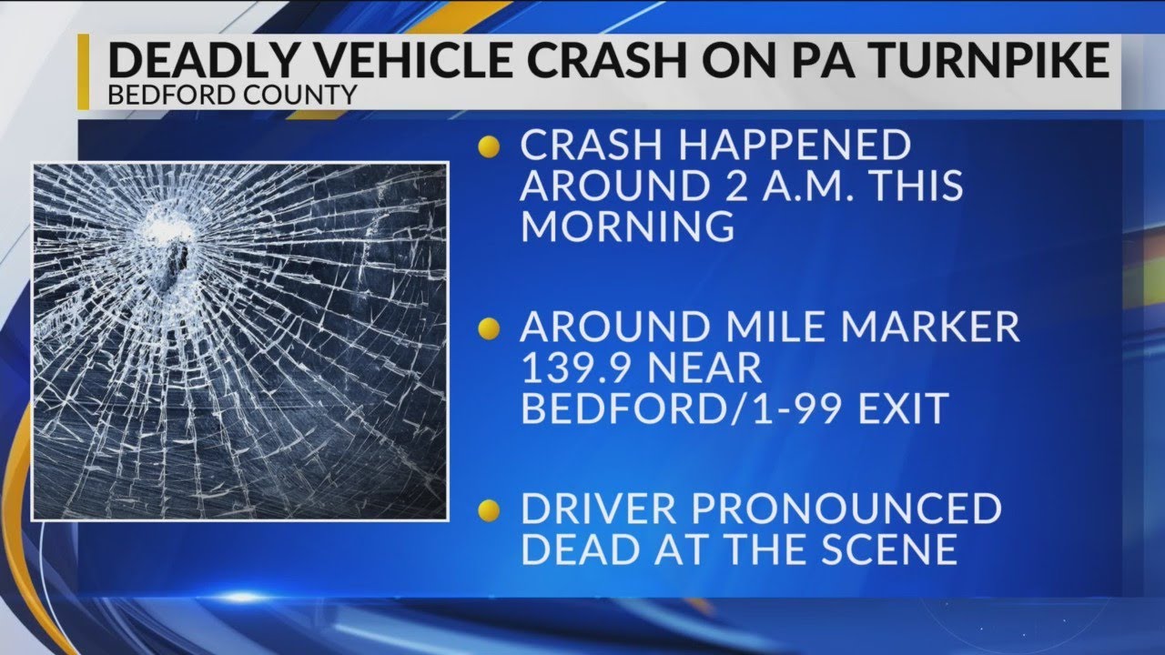 One dead after rollover crash on PA Turnpike, state police report - YouTube