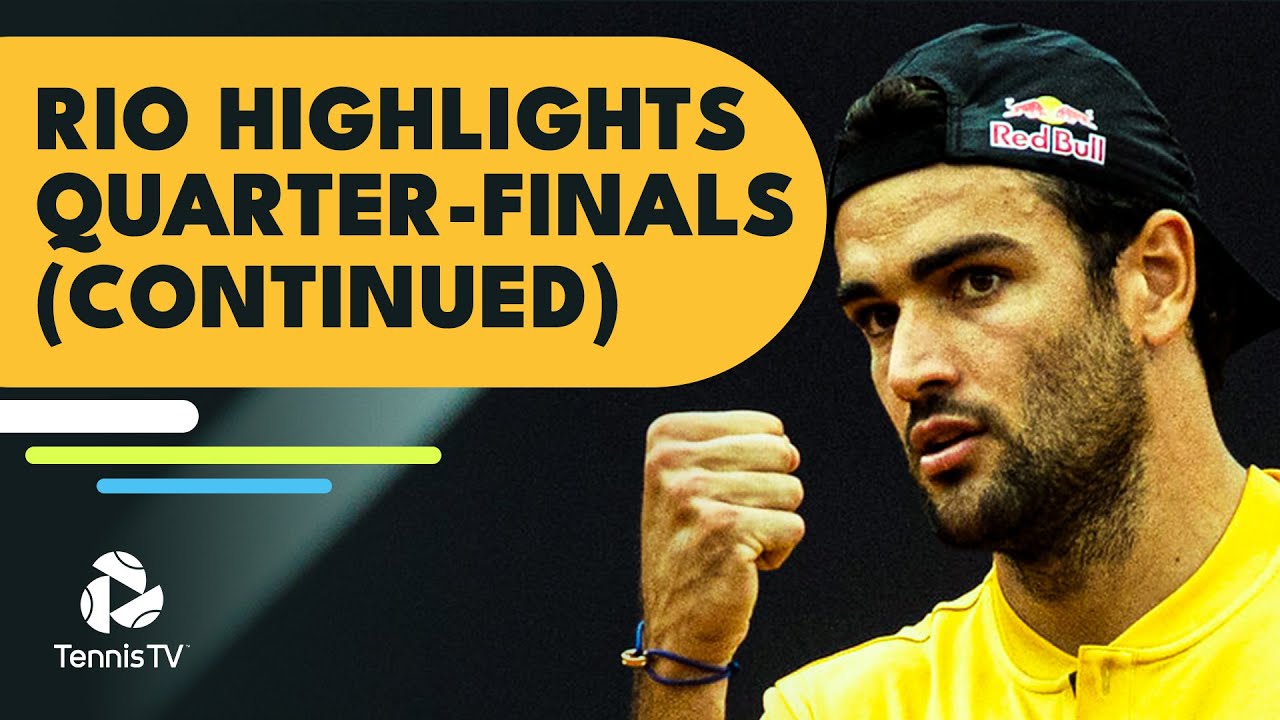 Berrettini vs Alcaraz; Schwartzman vs Andujar | Rio Open 2022 Quarter-Finals Highlights Continued