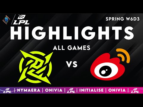 NIP vs WBG ALL GAMES Highlights | LPL 2025 Highlights | Ninjas in Pyjamas vs Weibo Gaming by Onivia