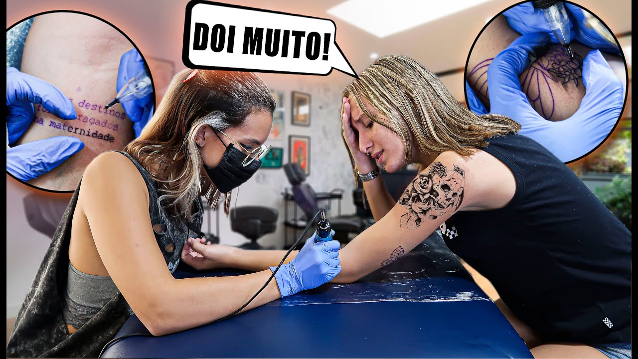 FIZ VÁRIAS TATUAGENS EM UM DIA SÓ