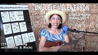 Ukulele Mele Lesson | Girl From Ipanema | Bossa Nova Strum chords
