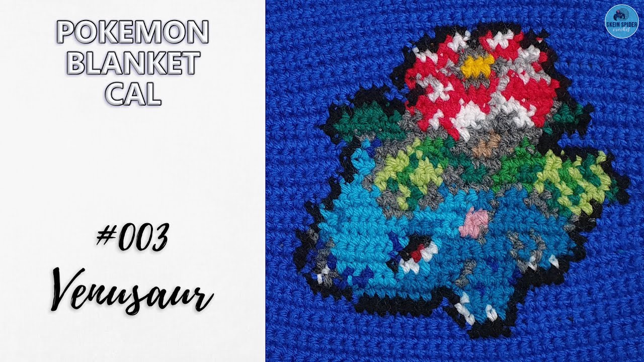How to Crochet Venusaur | POKEMON BLANKET CAL