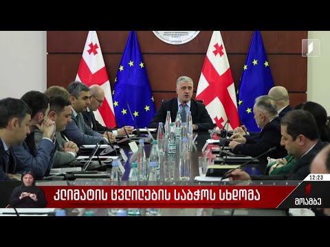 კლიმატის ცვლილების საბჭოს სხდომა